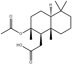 8-Acetoxy-13,14,15,16-tetranorlabdane-12-oic acid Struktur