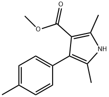 1H-Pyrrole-3-carboxylicacid,2,5-dimethyl-4-(4-methylphenyl)-,methylester(9CI) Struktur