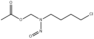 N-NITROSO-N-(ACETOXYMETHYL)-4-CHLOROBUTYLAMINE Struktur