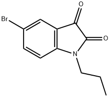 5-bromo-1-propyl-1H-indole-2,3-dione Struktur