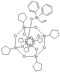 PSS-(DIPHENYLVINYLSILYLOXY)HEPTACLOPENT& Struktur