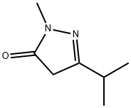 2,4-Dihydro-5-isopropyl-2-methyl-3H-pyrazol-3-one Struktur