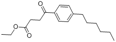 ETHYL 4-(4-HEXYLPHENYL)-4-OXOBUTYRATE Struktur