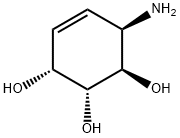 4-Cyclohexene-1,2,3-triol, 6-amino-, (1R,2R,3R,6R)- (9CI) Struktur