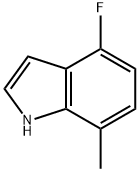 1H-Indole,4-fluoro-7-methyl-(9CI) Struktur