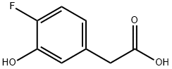 4-Fluoro-3-hydroxyphenylacetic acid Struktur