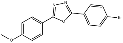 2-(4-BROMOPHENYL)-5-(4-METHOXYPHENYL)-1,3,4-OXADIAZOLE Struktur