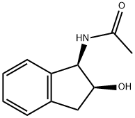 Acetamide, N-[(1R,2S)-2,3-dihydro-2-hydroxy-1H-inden-1-yl]- (9CI) Struktur