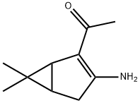 Ethanone, 1-(3-amino-6,6-dimethylbicyclo[3.1.0]hex-2-en-2-yl)- (9CI) Struktur