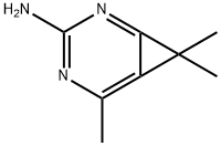 2,4-Diazabicyclo[4.1.0]hepta-1,3,5-trien-3-amine, 5,7,7-trimethyl- (9CI) Struktur