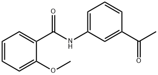 N-(3-acetylphenyl)-2-methoxybenzamide Struktur