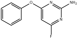 2-Amino-4-fluoro-6-phenoxypyrimidine Struktur