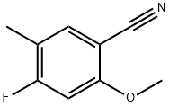 Benzonitrile, 4-fluoro-2-methoxy-5-methyl- (9CI) Struktur