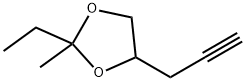 1,3-Dioxolane,  2-ethyl-2-methyl-4-(2-propynyl)-  (9CI) Struktur