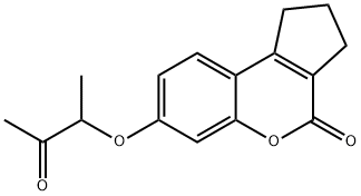 7-(1-METHYL-2-OXO-PROPOXY)-2,3-DIHYDRO-1H-CYCLOPENTA[C]CHROMEN-4-ONE Struktur