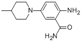 2-AMINO-5-(4-METHYLPIPERIDINYL)BENZAMIDE Struktur