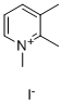 1,2,3-Trimethyl-pyridinium iodide Struktur