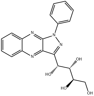 (1R,2S,3R)-1-[1-Phenyl-1H-pyrazolo[3,4-b]quinoxalin-3-yl]-1,2,3,4-butanetetrol Struktur