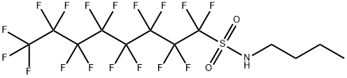 N-Butyl-1,1,2,2,3,3,4,4,5,5,6,6,7,7,8,8,8-heptadecafluoro-1-octanesulfonamide Struktur