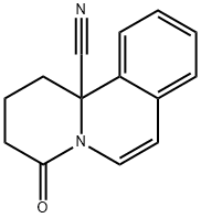 1,2,3,4-Tetrahydro-4-oxo-11bH-benzo[a]quinolizine-11b-carbonitrile Struktur