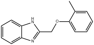 2-[(2-METHYLPHENOXY)METHYL]-1H-BENZIMIDAZOLE, 3156-23-8, 結(jié)構(gòu)式