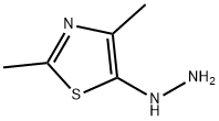 Thiazole, 5-hydrazino-2,4-dimethyl- (9CI) Struktur