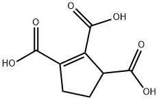 cyclopentene-1,2,3-tricarboxylic acid Struktur