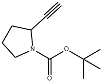 (R)-2-乙炔基吡咯烷-1-羧酸叔丁酯 結(jié)構(gòu)式