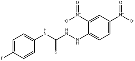 2-(2,4-Dinitrophenyl)-N-(4-fluorophenyl)hydrazinecarbothioaMide Struktur