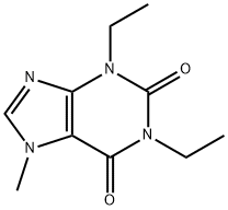 1,3-Diethyl-7-methylxanthine Struktur