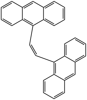 (Z)-1,2-Bis(9-anthryl)ethene Struktur