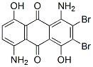 1,5-diaminodibromo-4,8-dihydroxyanthraquinone Struktur