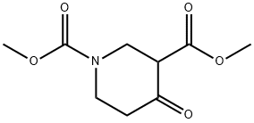 dimethyl 4-oxopiperidine-1,3-dicarboxylate  Struktur