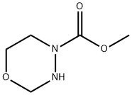 4H-1,3,4-Oxadiazine-4-carboxylicacid,tetrahydro-,methylester(9CI) Struktur