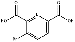 3-Bromopyridine-2,6-dicarboxylic acid Struktur