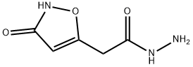 5-Isoxazoleaceticacid,3-hydroxy-,hydrazide(8CI) Struktur