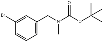 (3-BROMO-BENZYL)-METHYL-CARBAMIC ACID TERT-BUTYL ESTER Struktur