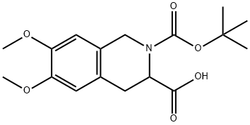 6,7-DIMETHOXY-3,4-DIHYDRO-1H-ISOQUINOLINE-2,3-DICARBOXYLIC ACID 2-TERT-BUTYL ESTER Struktur