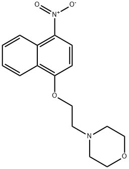 4-[2-(4-NITRONAPHTHALEN-1-YLOXY)ETHYL]MORPHOLINE Struktur