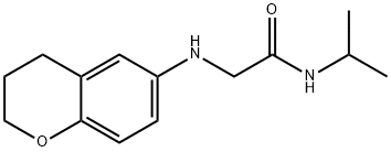 2-[(6-Chromanyl)amino]-N-(isopropyl)acetamide Struktur