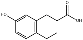 7-HYDROXY-1,2,3,4-TETRAHYDRO-NAPHTHALENE-2-CARBOXYLIC ACID
 Struktur