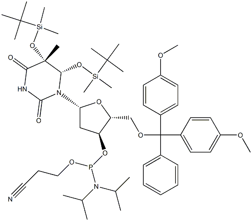 THYMIDINE GLYCOL CEP Struktur