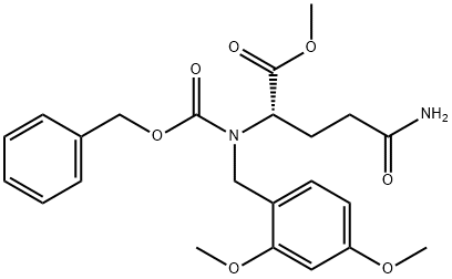 N5-[(2,4-Dimethoxyphenyl)methyl]-N2-[(benzyloxy)carbonyl]-L-glutamine methyl ester Struktur