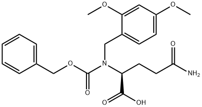 N5-[(2,4-Dimethoxyphenyl)methyl]-N2-[(benzyloxy)carbonyl]-L-glutamine Struktur