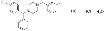 Meclizine Dihydrochloride Monohydrate Struktur