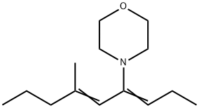 4-(3-Methyl-1-propylidene-2-hexenyl)morpholine Struktur