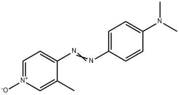 4-[[p-(Dimethylamino)phenyl]azo]-3-methylpyridine 1-oxide Struktur