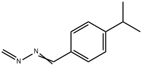 Benzaldehyde, 4-(1-methylethyl)-, methylenehydrazone (9CI) Struktur