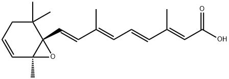 Retinoic acid, 5,6-dihydro-3,4-didehydro-5,6-epoxy-, all-trans- Struktur