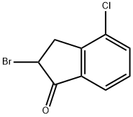 2-BROMO-4-CHLORO-2,3-DIHYDRO-1H-INDEN-1-ONE Struktur